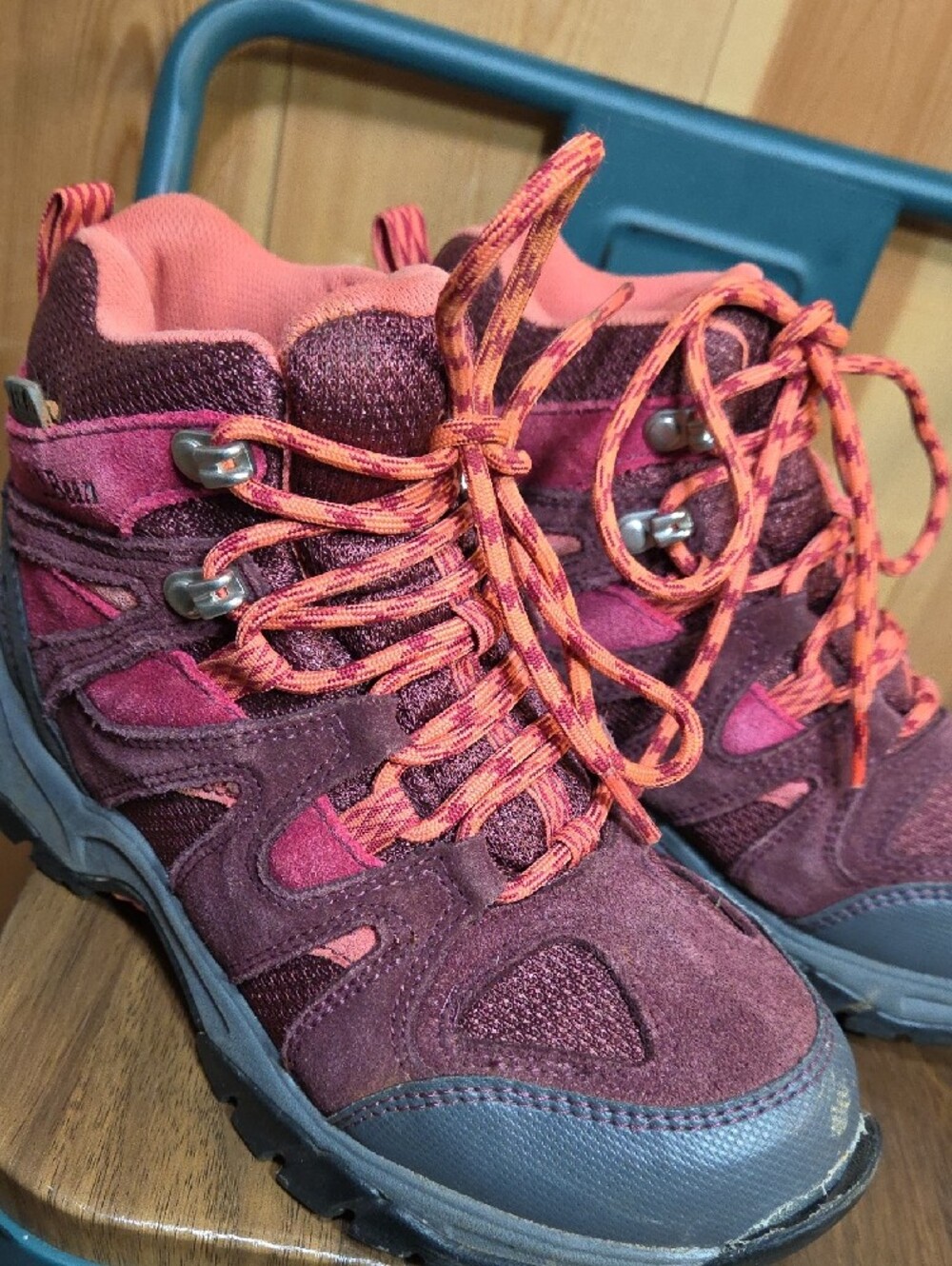 L.L. Bean Girls Purple and Pink Hiking Boots - Picture 8 of 9